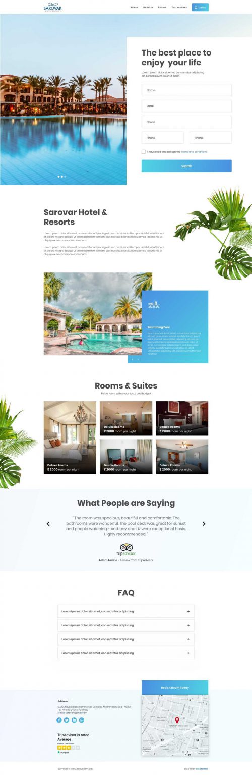 Basic Landing Page, Website Page, One Page website