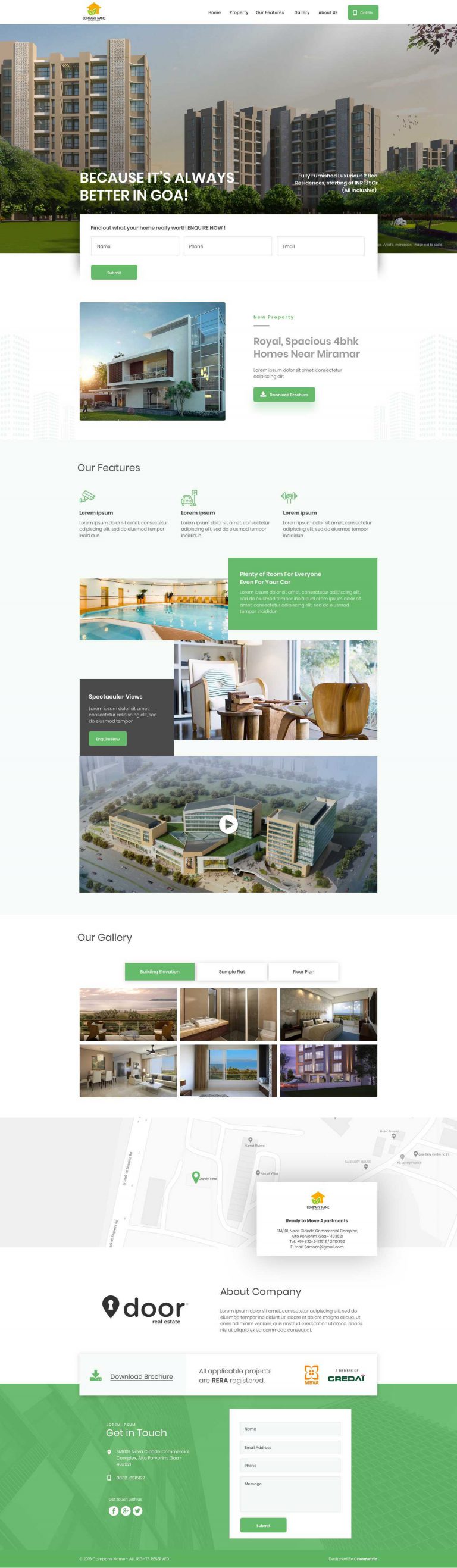 Basic Landing Page, Website Page, One Page website