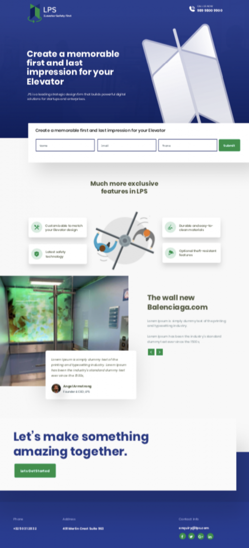 Basic Landing Page, Website Page, One Page website